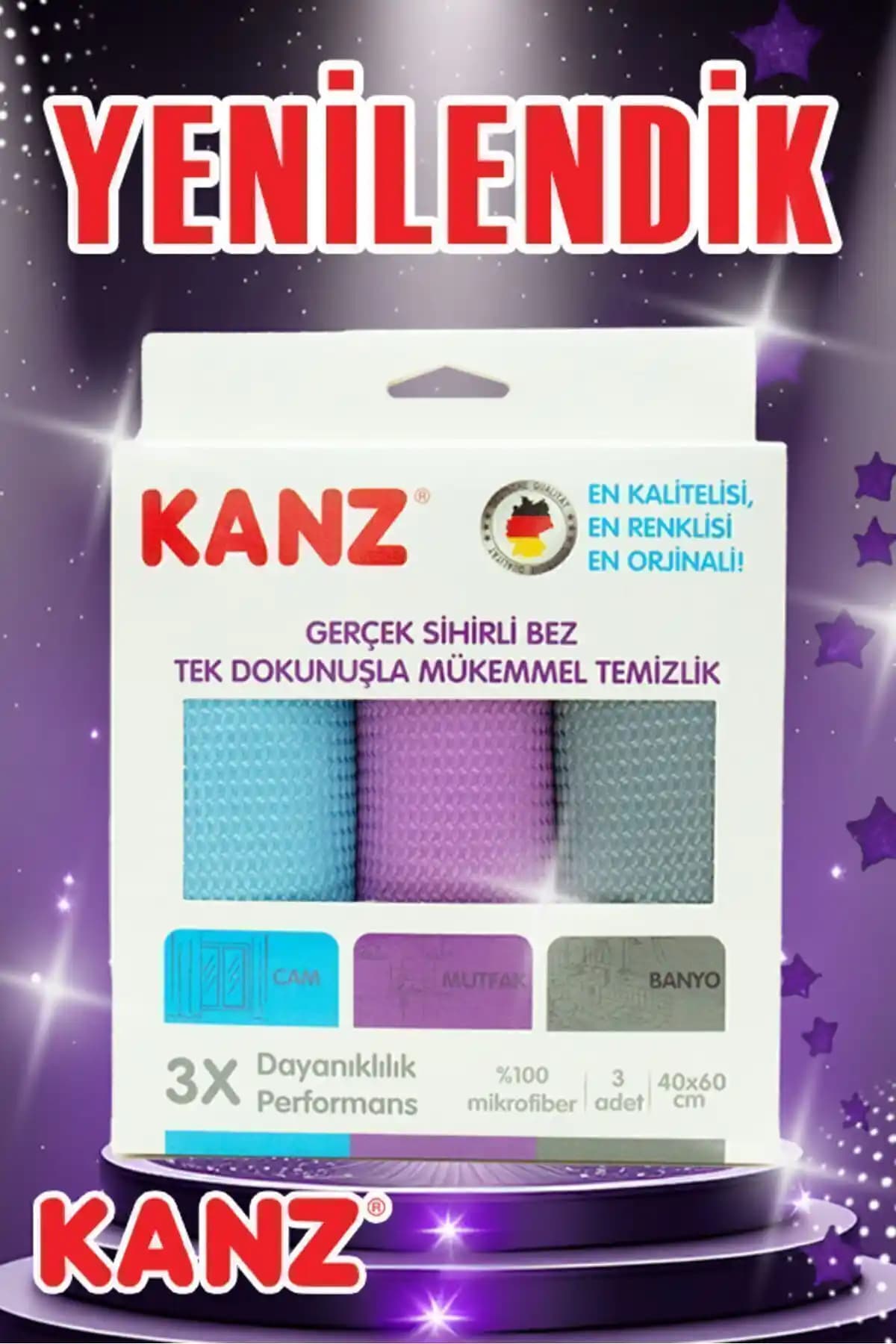 2025'te Kanz 3'lü Mikrofiber Cam Bezi ile Temizlikte Devrim