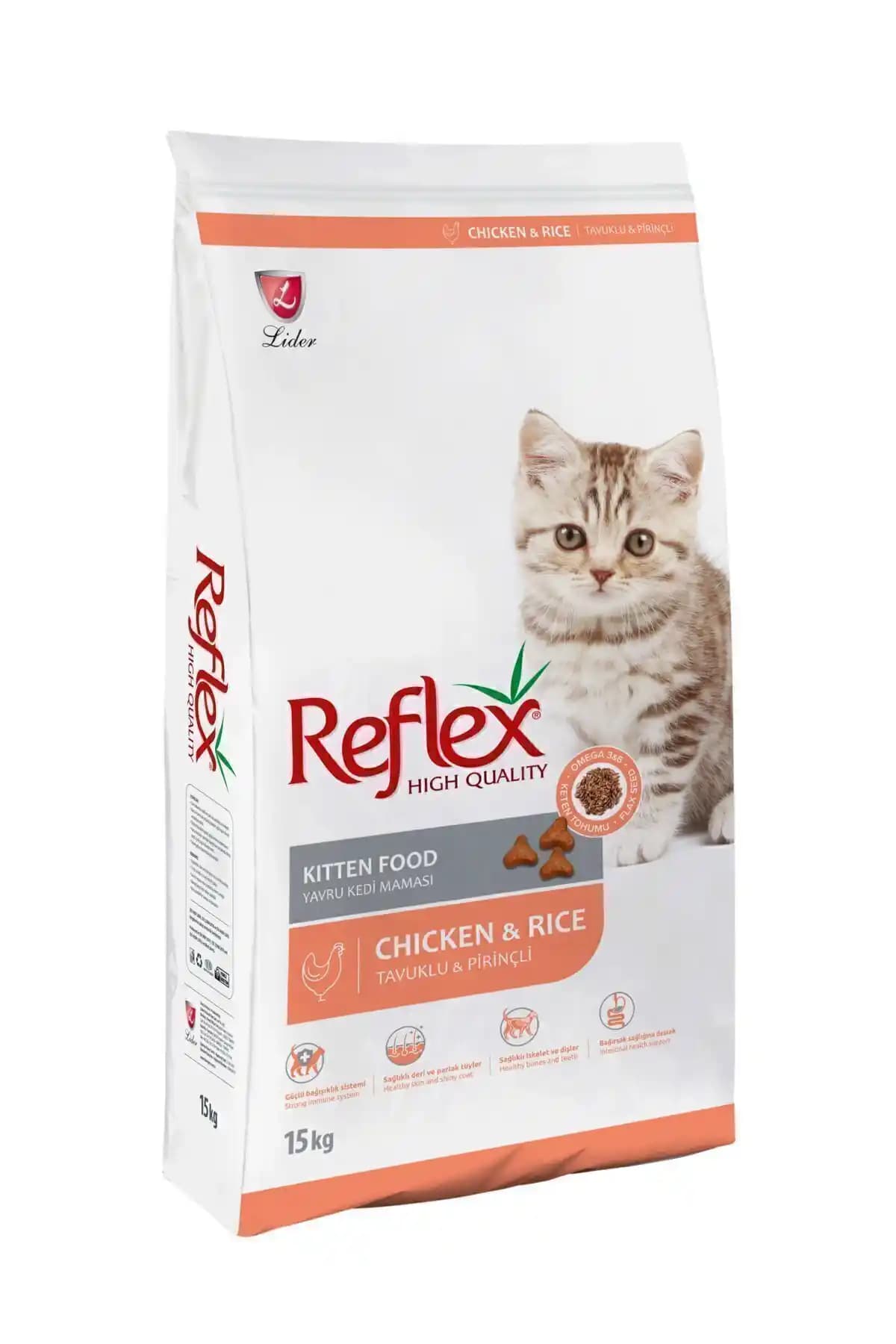 Reflex Kitten Tavuklu Yavru Kedi Maması 15 Kg Sağlıklı ve Dengeli Beslenme İçin