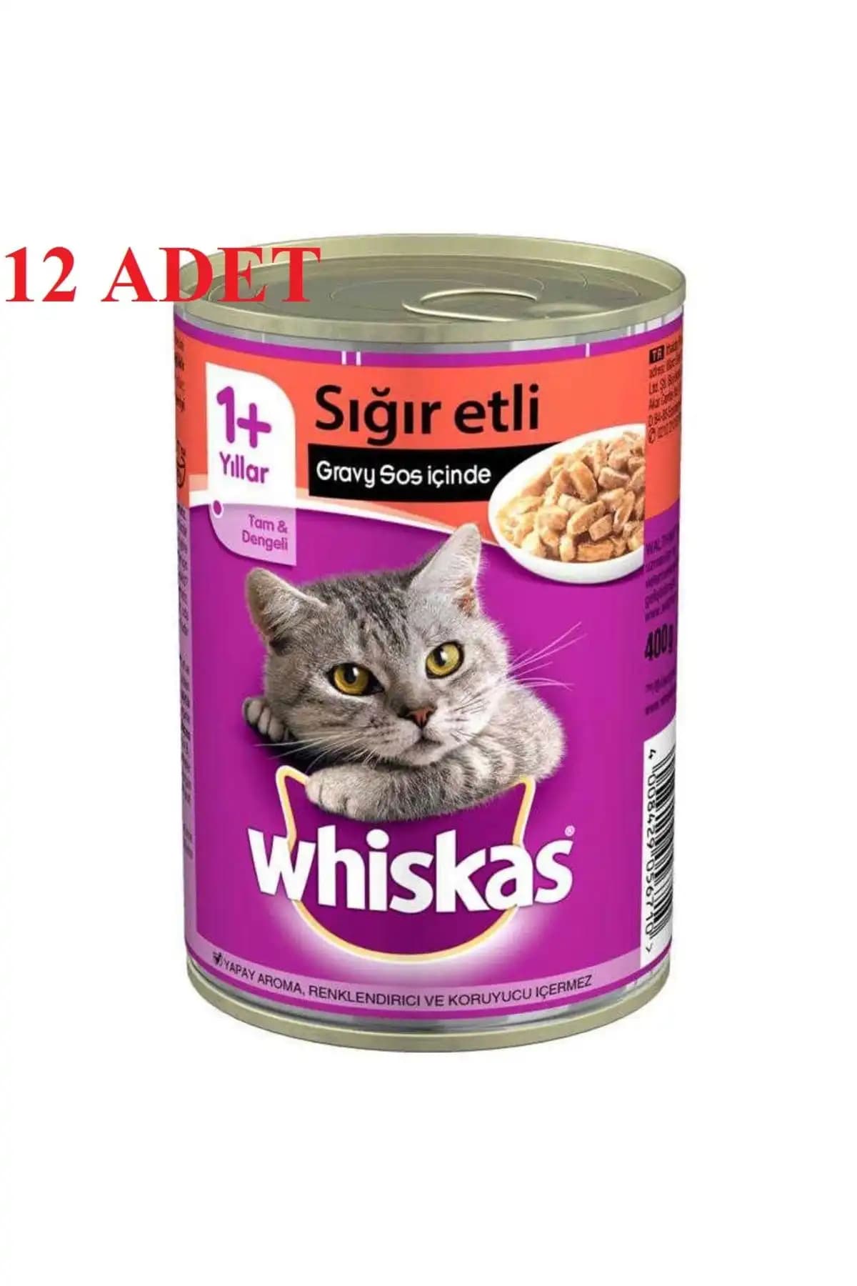 Whiskas Sığır Etli ve Biftekli Konserve Kedi Maması - Sağlıklı ve Lezzetli Seçenek