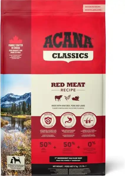 Acana Classics Red Meat Köpek Maması: Tüm ırklar ve Yaşam Evreleri İçin Dengeli Protein
