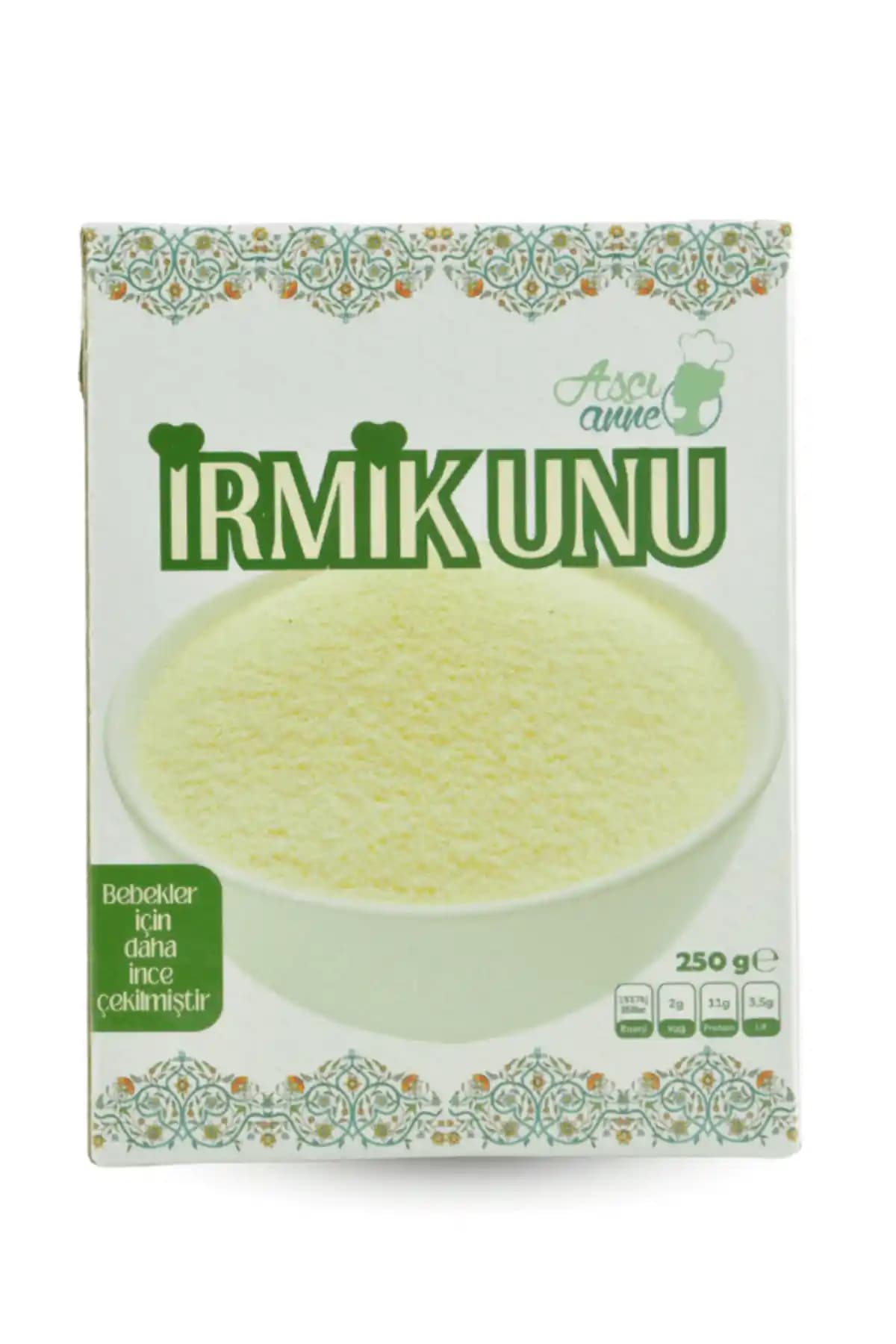 AşçıAnne Bebek İrmiği 250 g: 6 Ay ve Üzeri Bebekler İçin Dokulu Gluten İçeren Beslenme