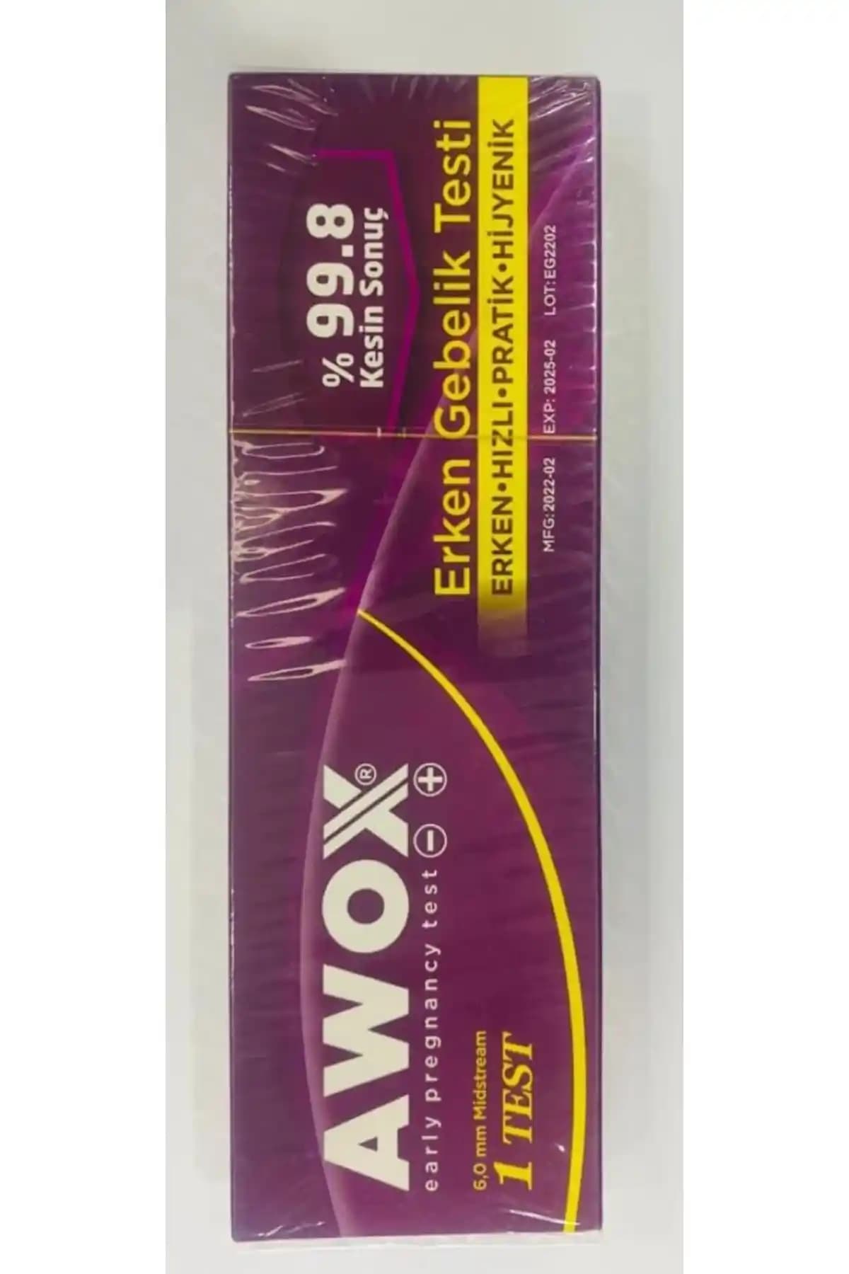 AWOX Erken Gebelik Testi %99.8 Kesin Sonuç – Alman Kökenli 5'li Paket, Kullanıma Uygun