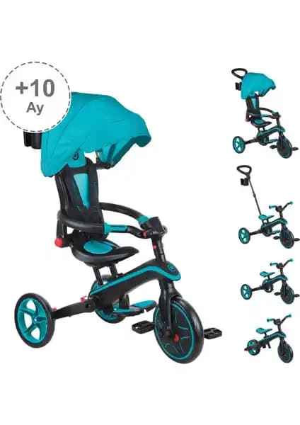 Globber Explorer 4in1 Katlanabilir Bisiklet - 4 Modlu Çocuk Bisikleti, Güvenli ve Çok Yönlü Tasarım