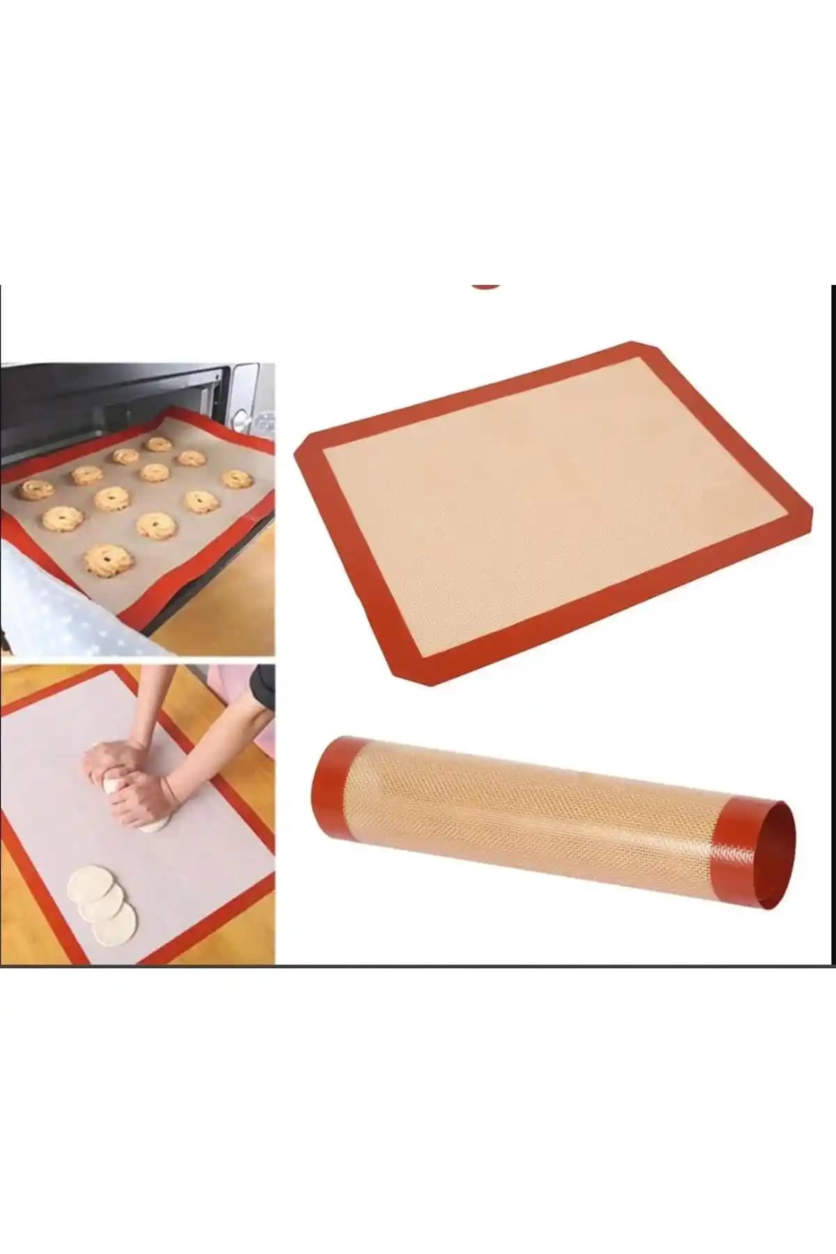 Hayveys Yanmaz Yapışmaz Fırın Matı 40x30: Yağsız Pişirme için Dayanıklı Silikon Yüzey