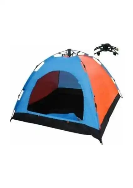Onetick 6 Kişilik Renkli Tam Otomatik Kamp Çadırı 1 Oda, 220x250x165 cm Şemsiye Açılır