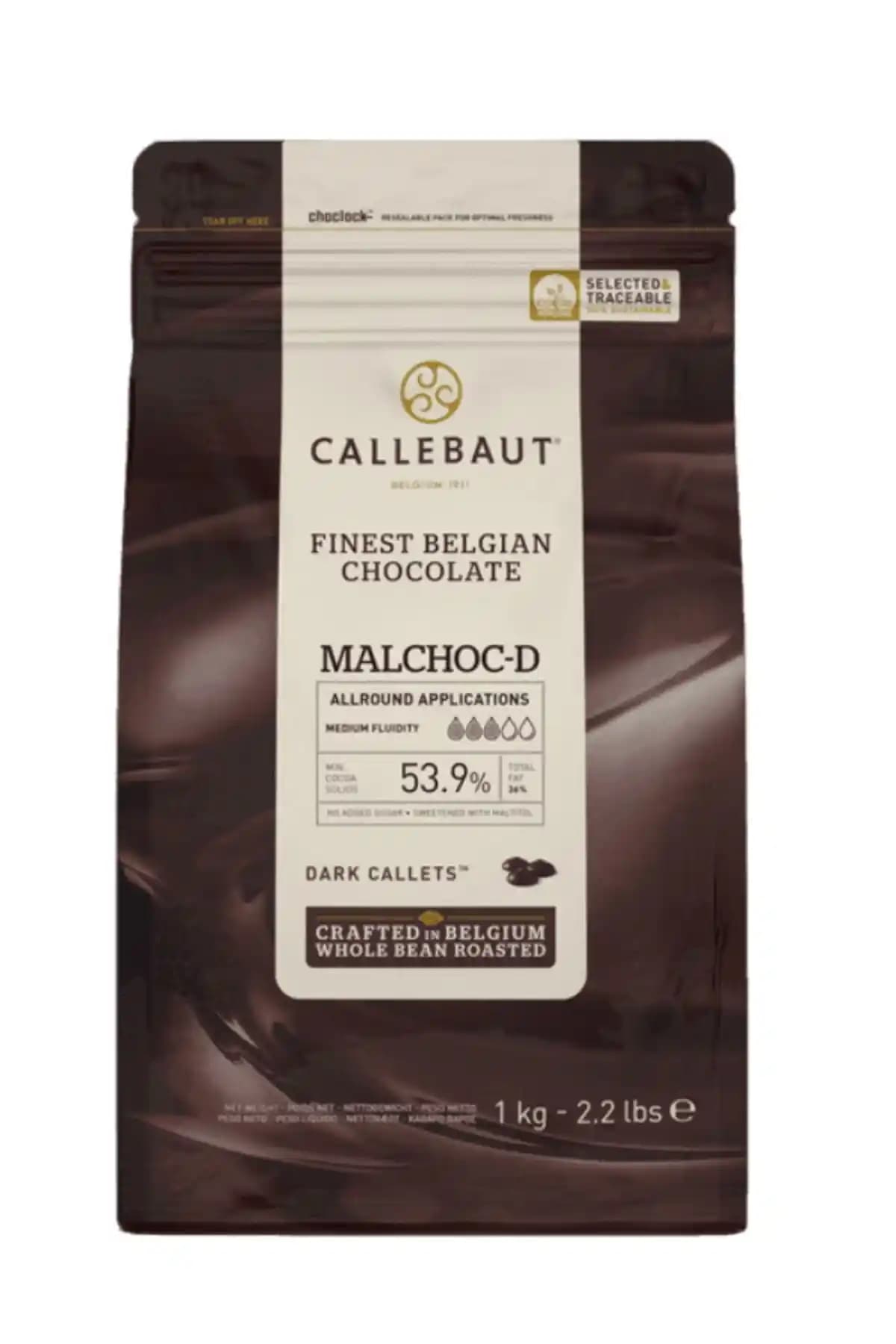 Callebaut Malchoc-d Belçika Menşeli Şekersiz Bitter Kuvertür Çikolata Ürünü