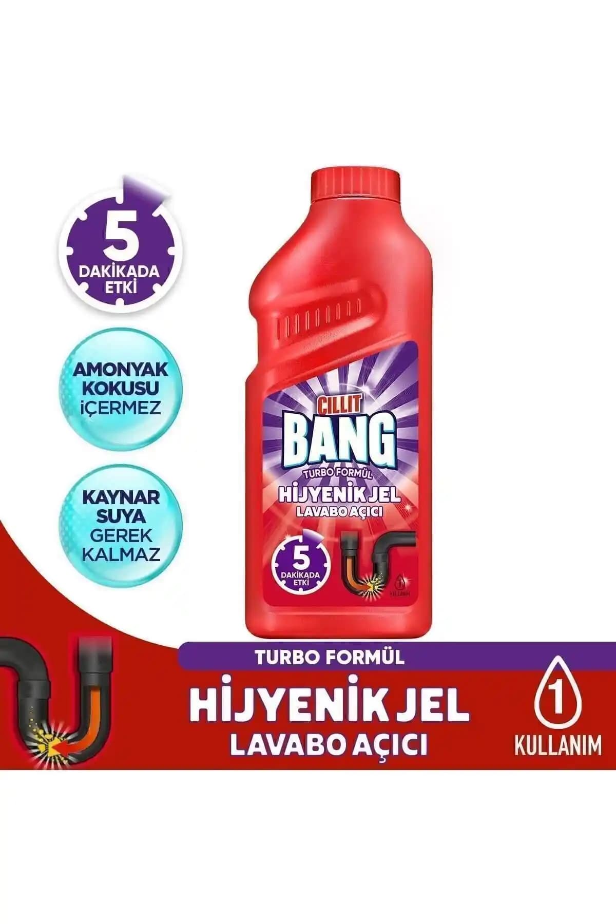 Cillit Bang Turbo Hijyenik Gider ve Porçöz Lavabo Açıcı Jel Karşılaştırması