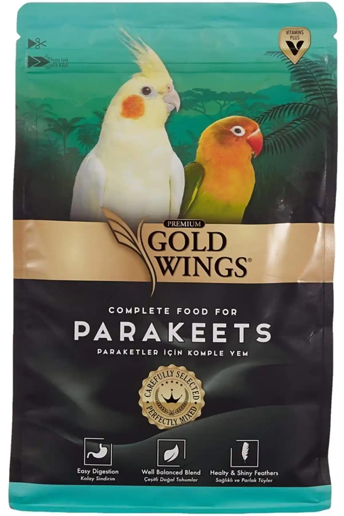 Gold Wings Premium Paraket Yemi: Doğal ve Besleyici Seçeneklerle Kuş Sağlığını Destekle