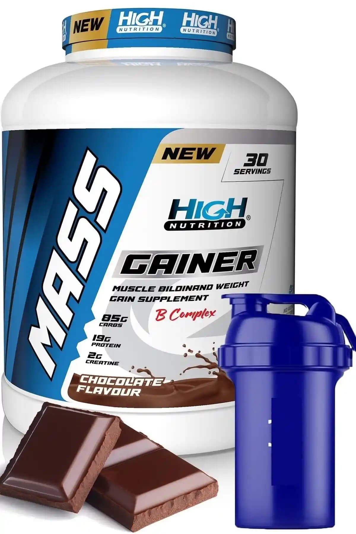 High Nutrition Mass Gainer 3600 Gr Çikolata Aromalı - Kas Gelişimini Destekleyen Yüksek Kalorili Takviye