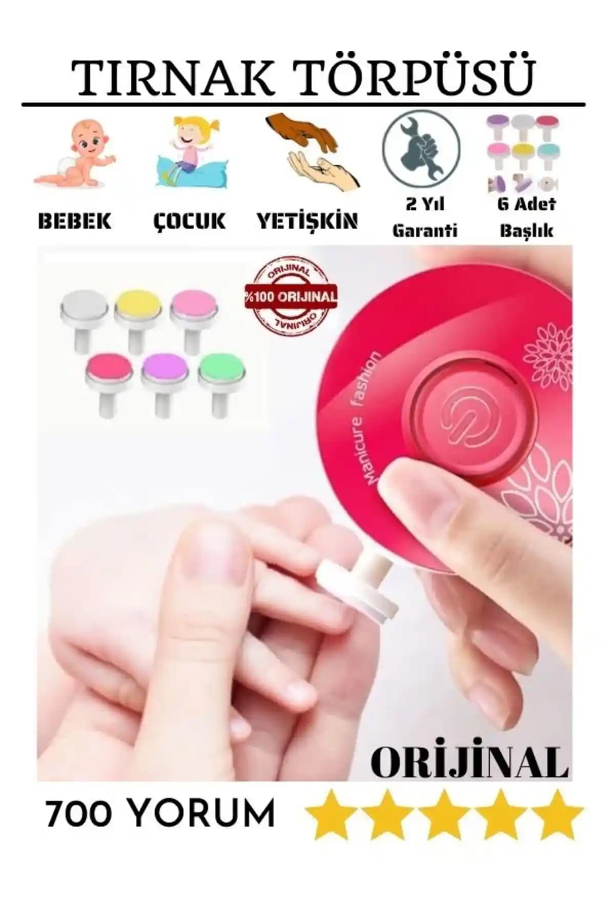 HODAF Yenidoğan Bebek Dönerli Tırnak Kesme ve Törpüleme Makinası Güvenilir Bebek Bakım Aracı