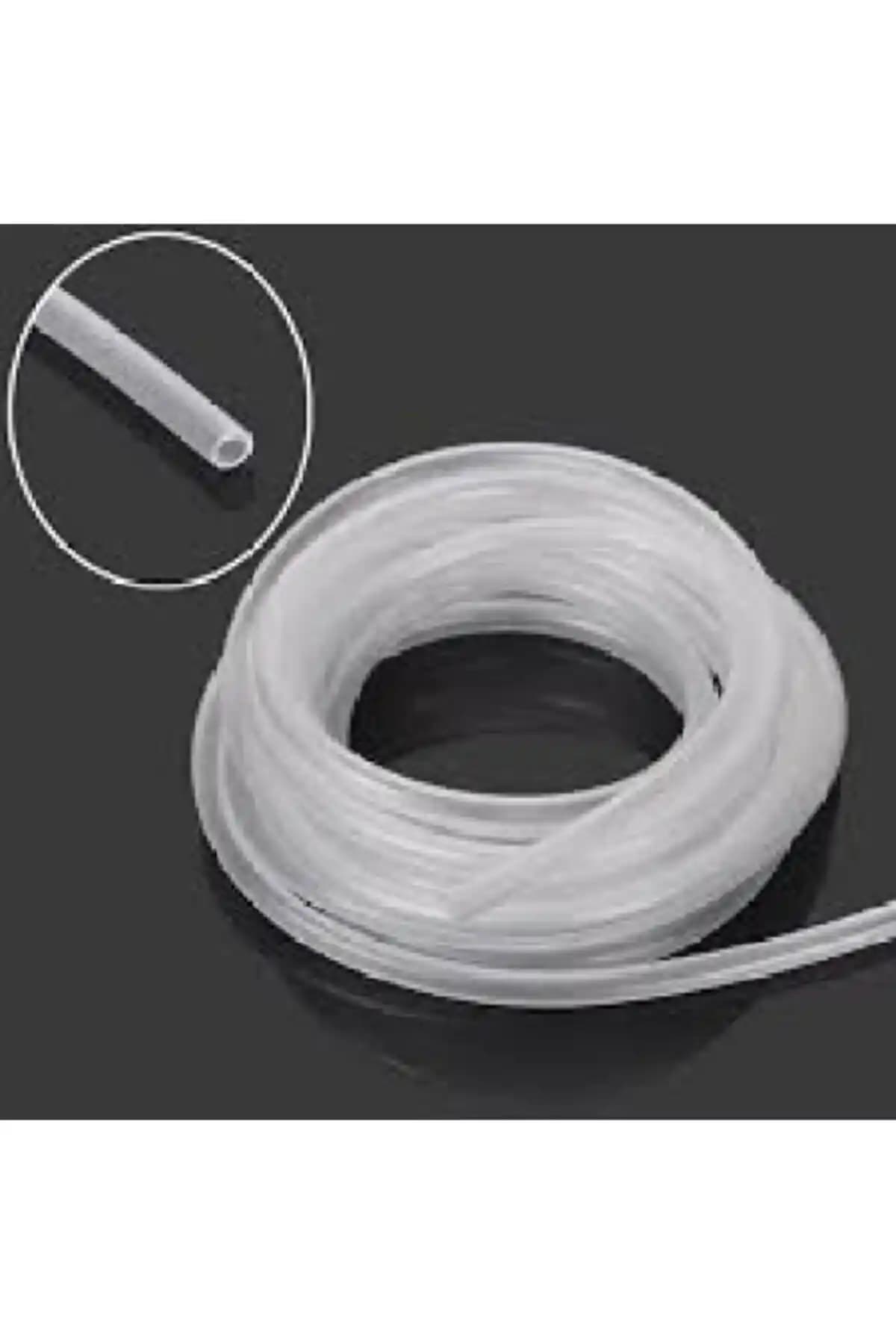 Konur Silikonlu Hava Hortumu 5 Metre Uzunlukta Esnek ve Şeffaf Akvaryum Hortumu