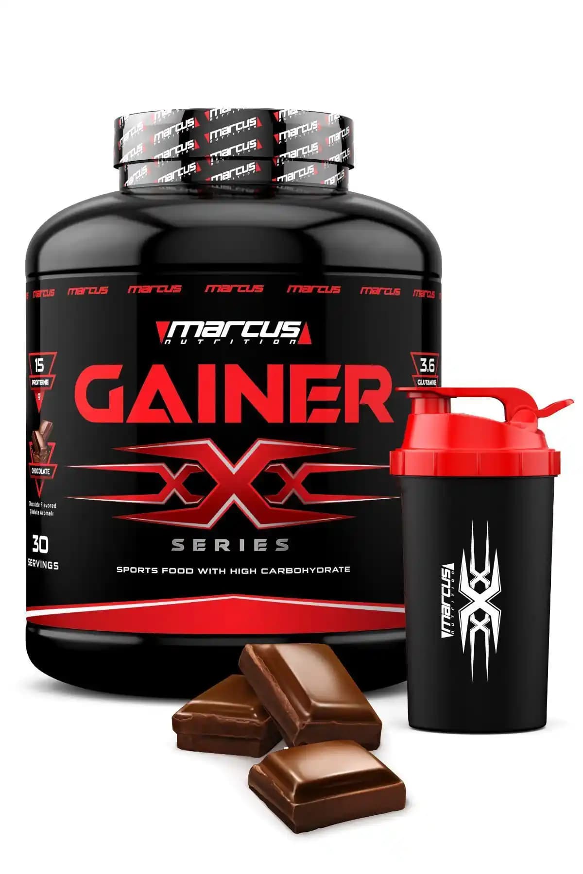 Marcus Nutrition Mass Gainer X Series 3.000 G Çikolata Aromalı - Yüksek Kalorili Kas Yapıcı Takviye