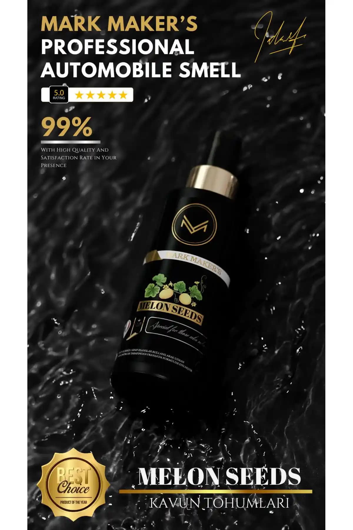 MARK MAKER'S Otomobil Kokuları Kavun Tohumları ve Şeftali Tarçın Karşılaştırması