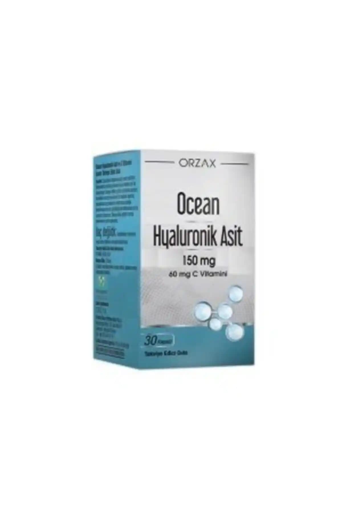 Ocean Hyaluronik Asit 150 Mg 30 Kapsül Cilt Sağlığı ve Güçlendirme İçin Takviye