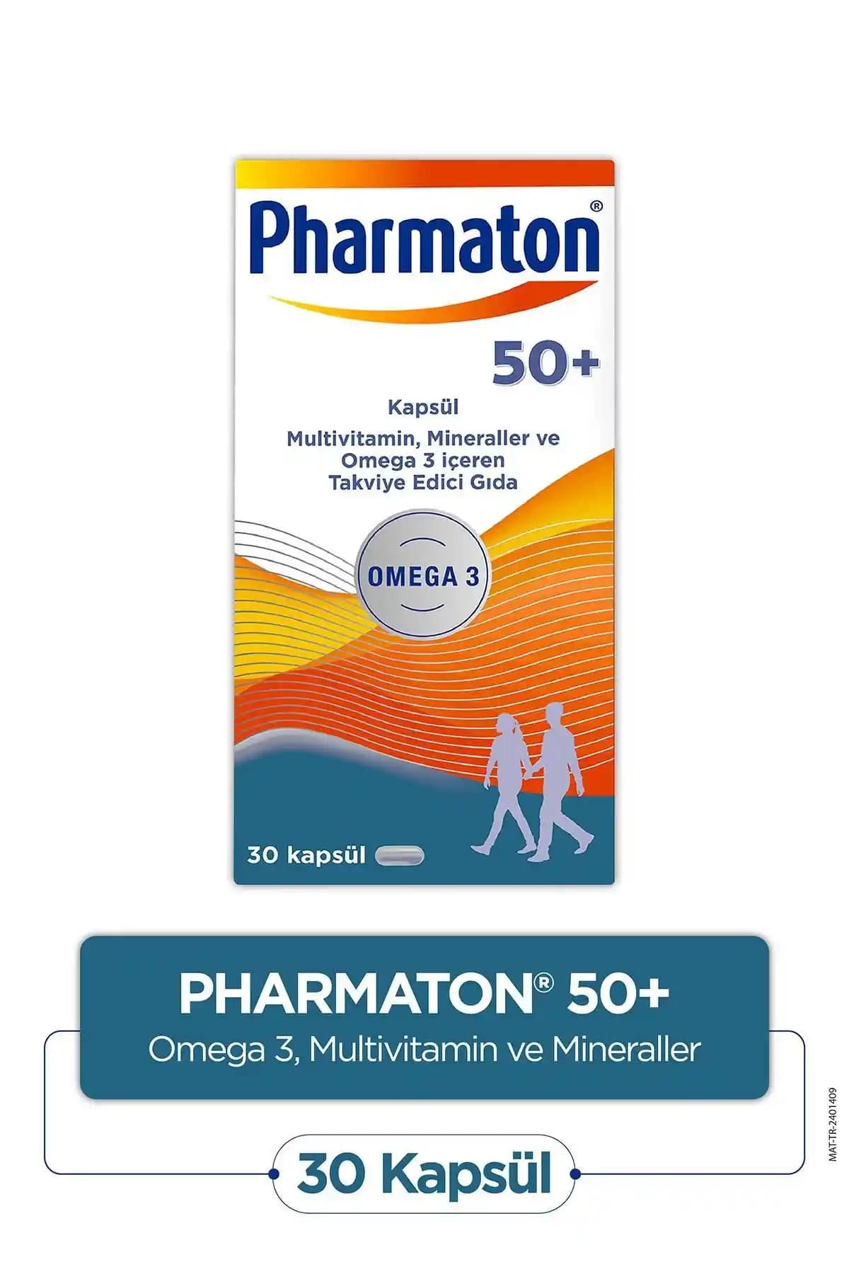 Pharmaton 50 Plus 30 Kapsül ile Yaşınıza Uygun Enerji ve Sağlık Desteği