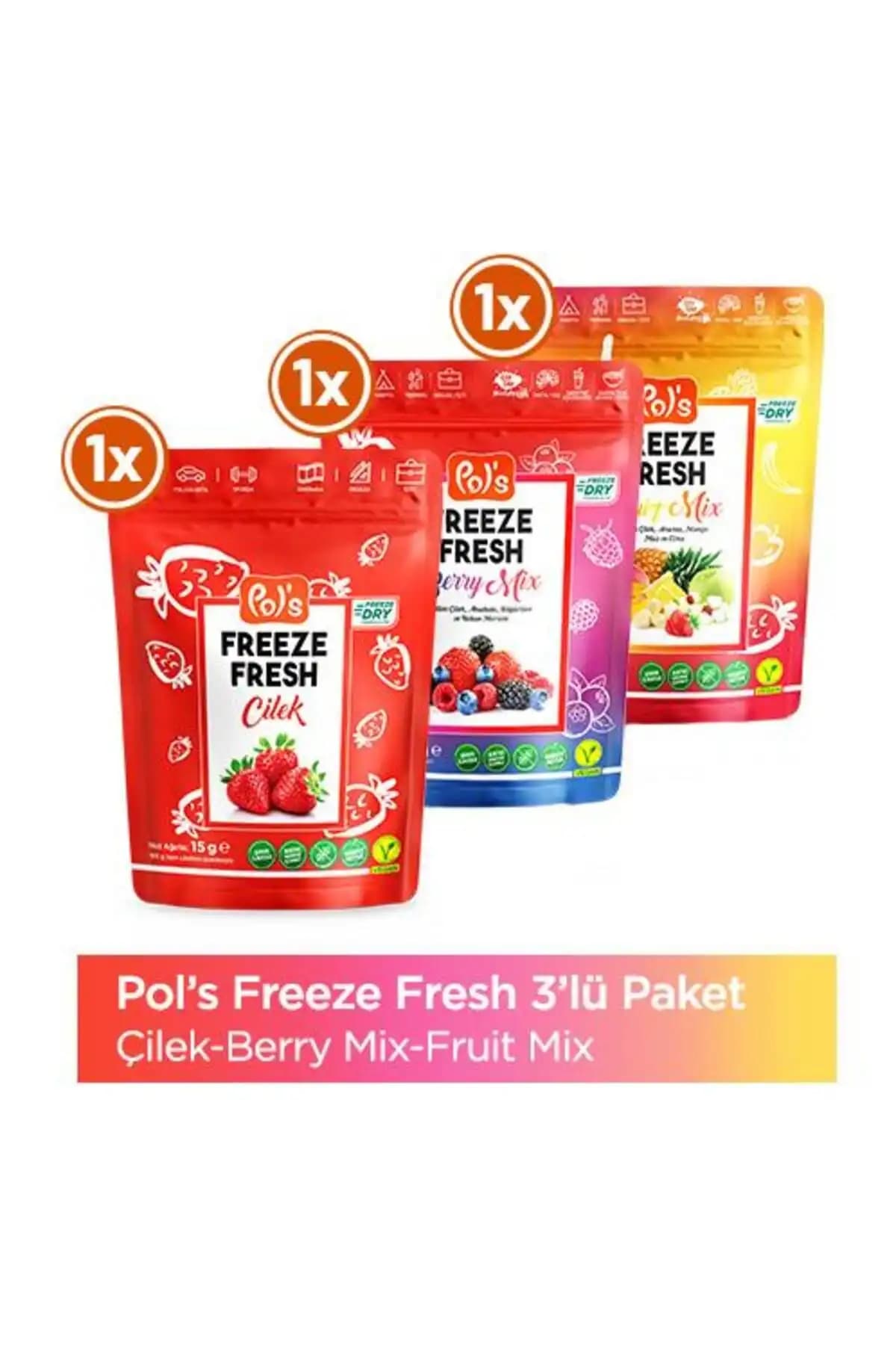 Pol’s Freeze Fresh Meyve Atıştırmalıkları Doğallık ve Sağlık Bir Arada