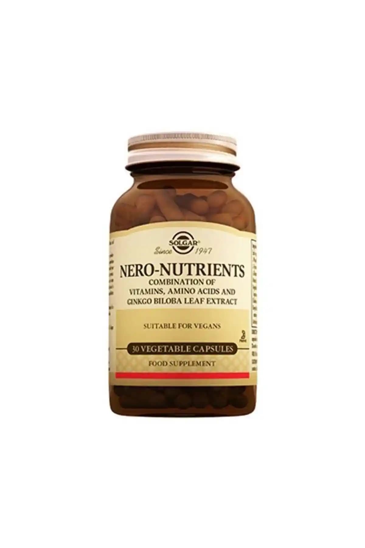Solgar Nero Nutrients 30 Tablet Sağlıklı Yaşam İçin Güçlü Bir Takviye Kaynağı