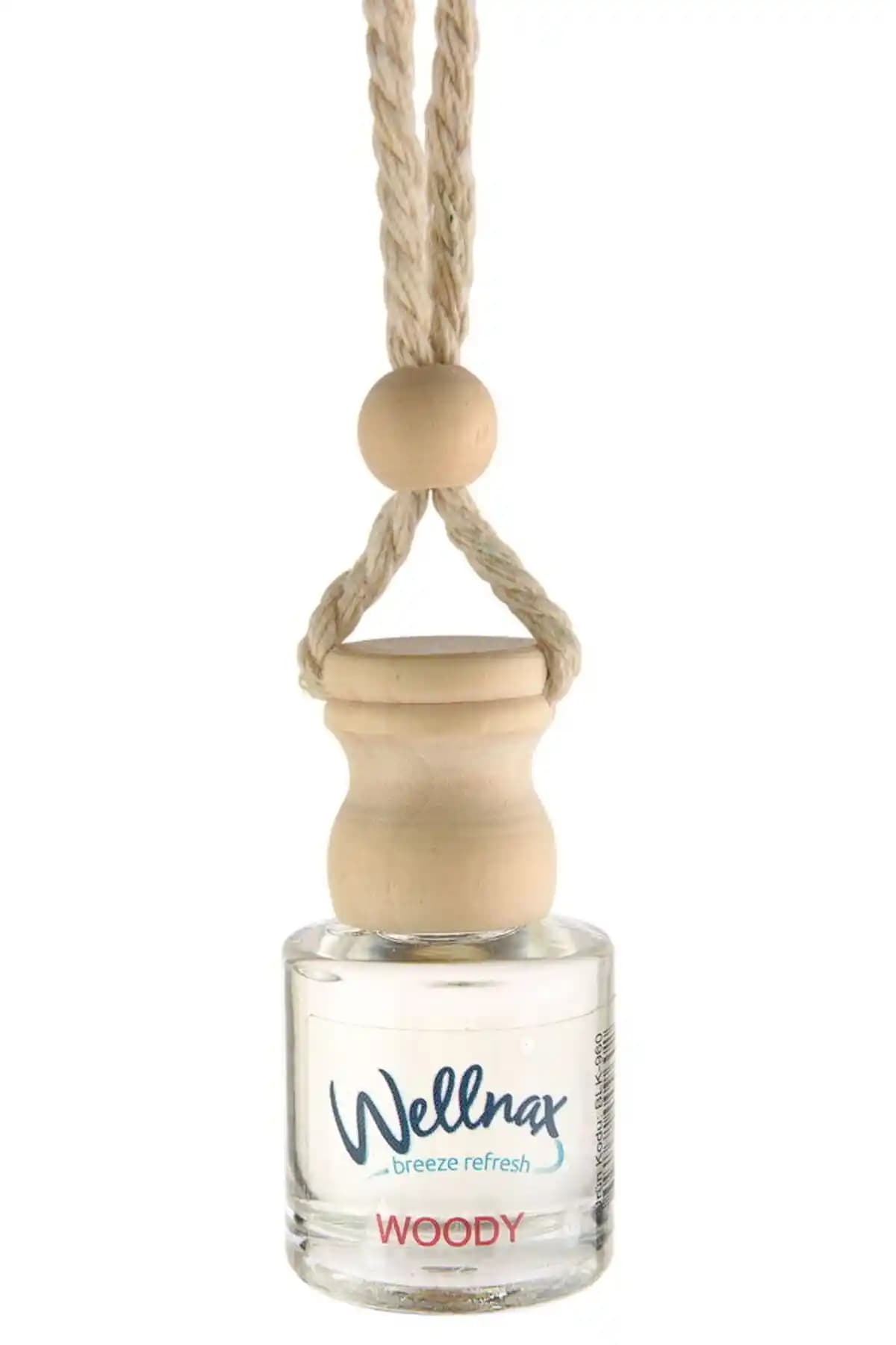 Wellnax Breeze Refresh Woody Koku Araç Ferahlatıcı 8ml Cam Şişe - Taze ve Pratik Kullanım