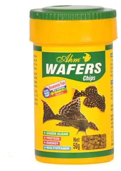 AHM Wafers Chips 100 ml Balık Yemi: Doğal İçeriklerle Dengeli ve Sağlıklı Beslenme