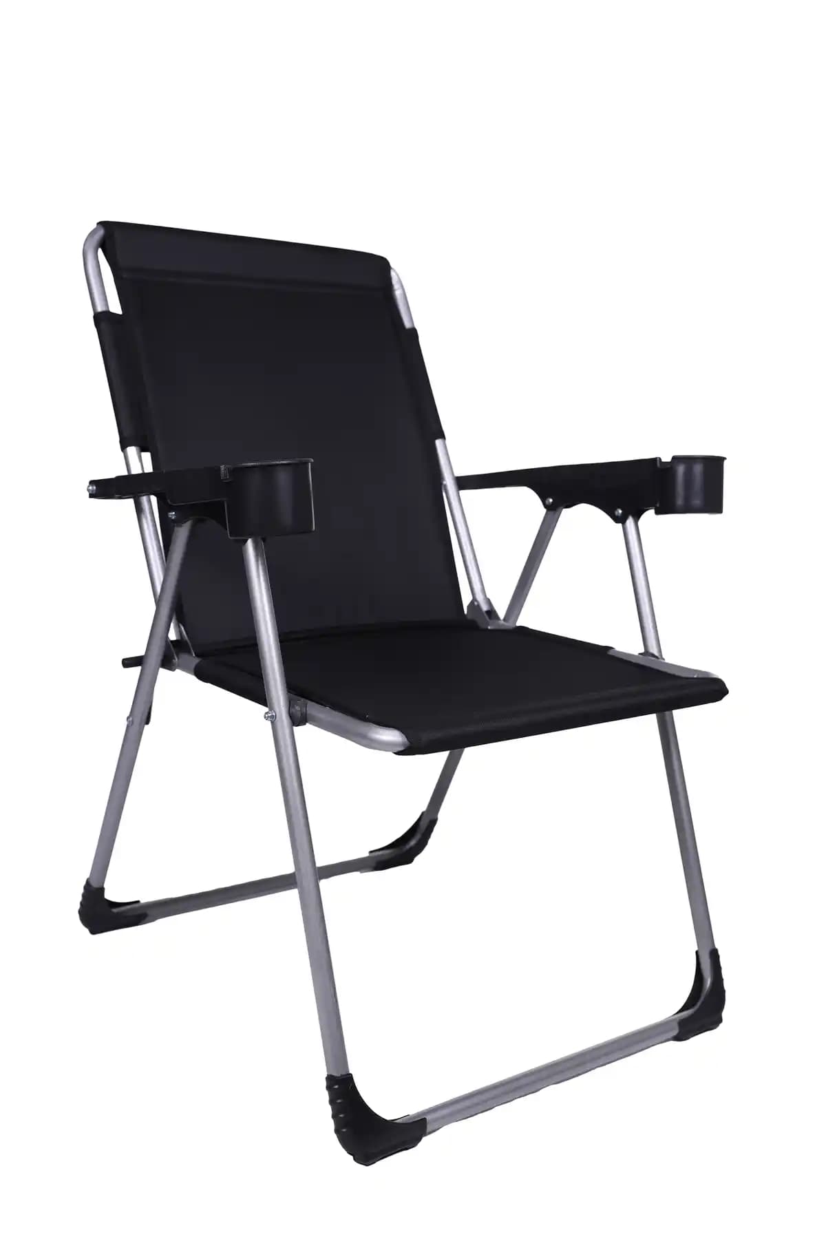 ALİN METAL 140 Kg Kapasiteli Lüks Bardaklıklı Kamp ve Piknik Sandalyesi