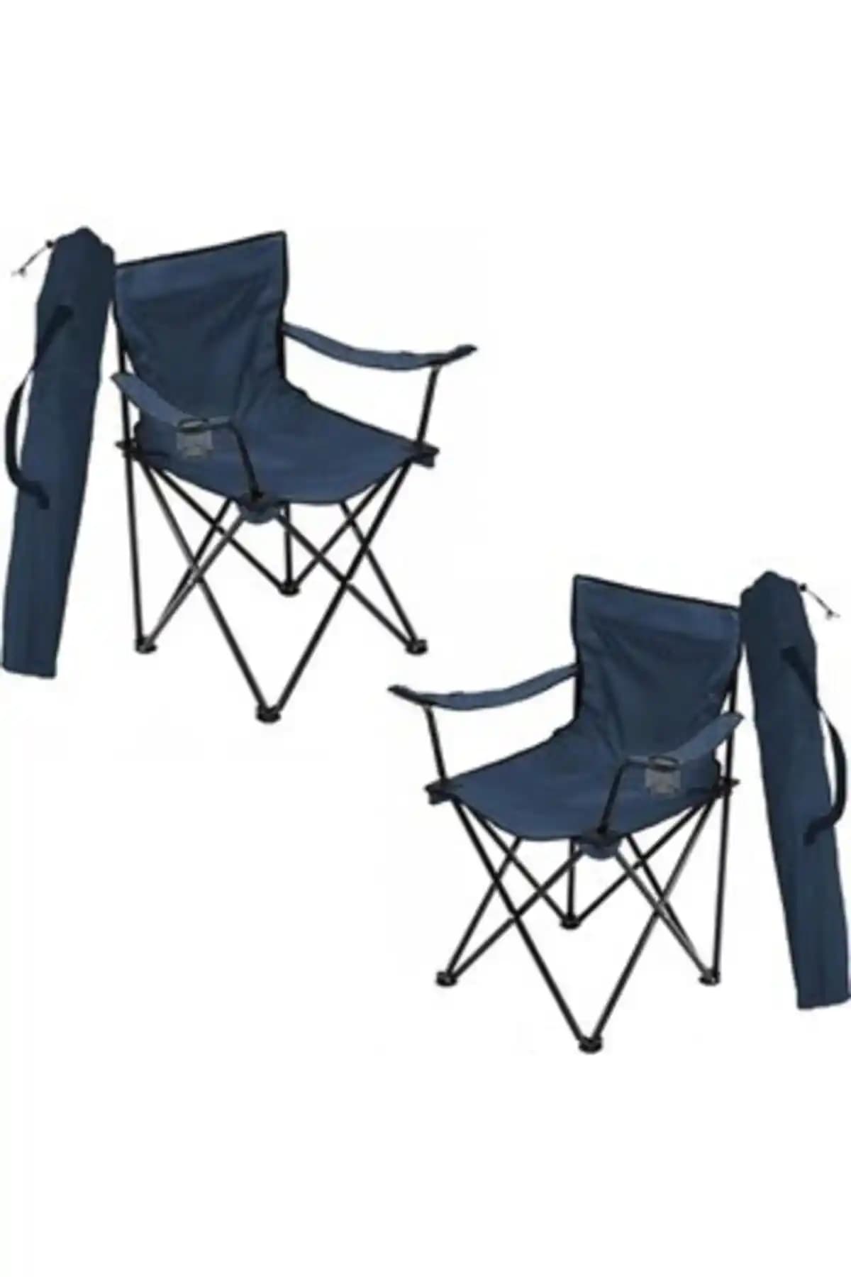 Bofigo 2 Adet Mavi Katlanır Kamp Sandalyesi: Dayanıklı ve Konforlu Tasarım