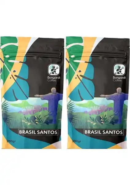 Bongardi Coffee Brezilyan Santos Yöresel Filtre Kahve 2x200 gr - Dengeli ve Aromatik Kahve