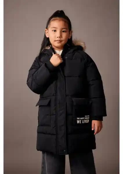 DeFacto Kız Çocuk Su İtici Çıkarılabilir Kürklü Kapüşonlu Uzun Kaban Modelleri ve Özellikleri