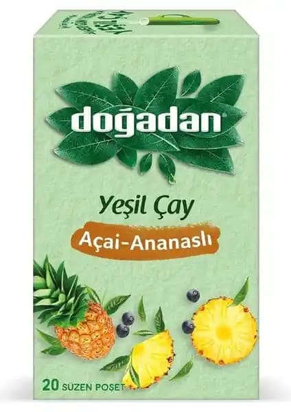 Doğadan Açaí ve Ananaslı Yeşil Çay: Sağlıklı ve Ferahlatıcı Bitki Çayı Seçeneği