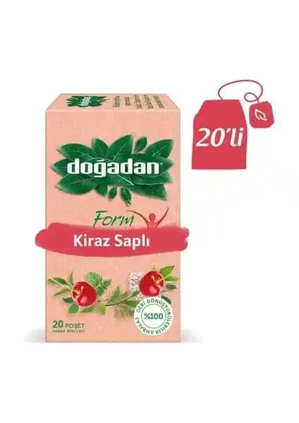 Doğadan FORM Kiraz Saplı Karışık Bitki Çayı ile Sindirim ve Metabolizma Desteği
