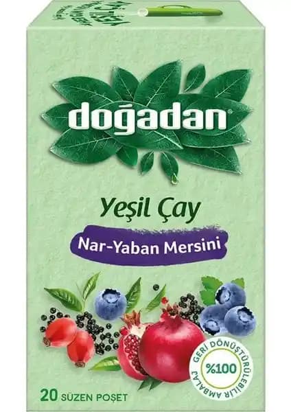 Doğadan Yeşil Çay Nar Yaban Mersini: Sağlıklı ve Ferahlatıcı Bitki Çayı Seçeneği