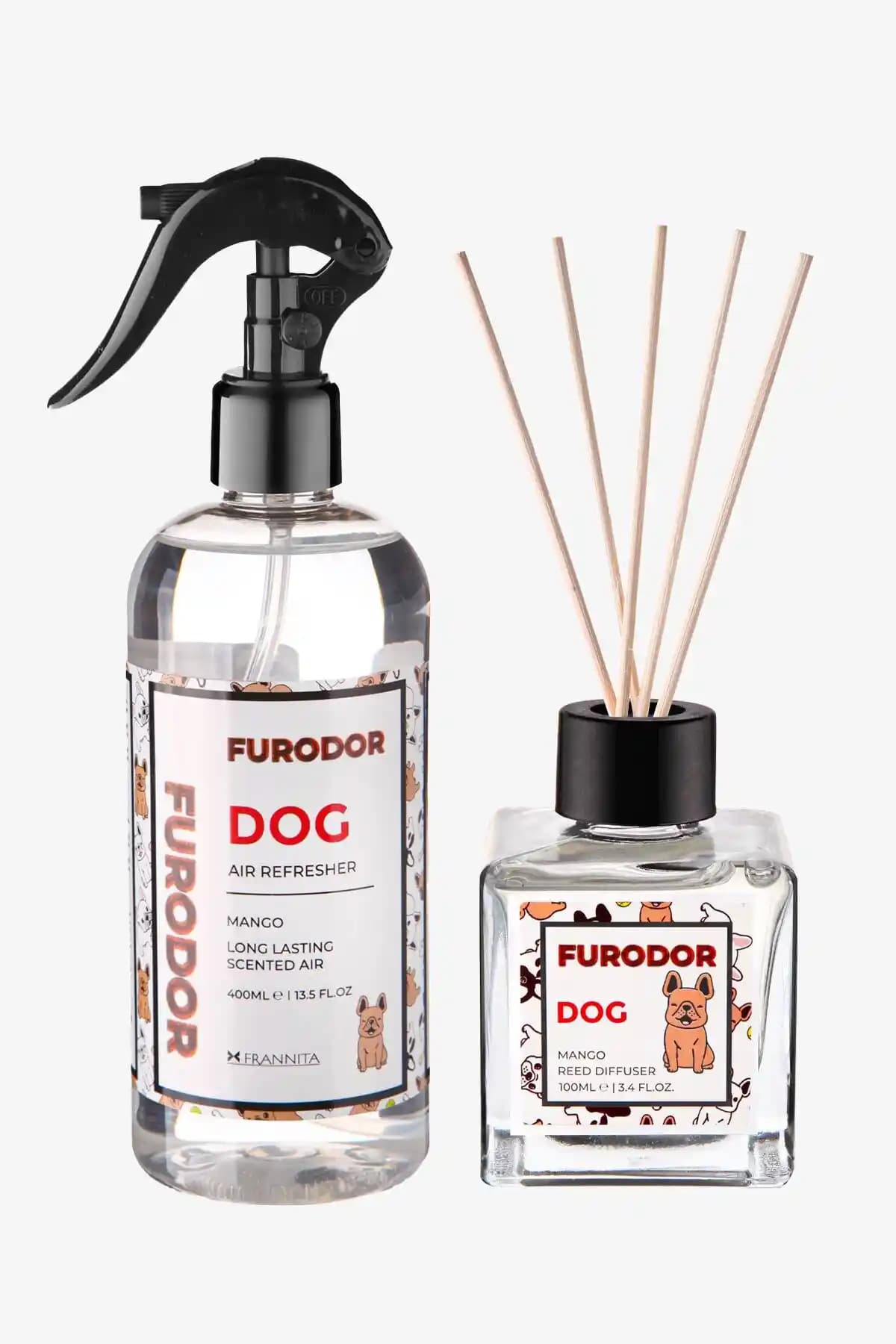 FURODOR Evcil Hayvan Mango Aromalı Oda Kokusu ve Sprey Seti 100ml + 400ml