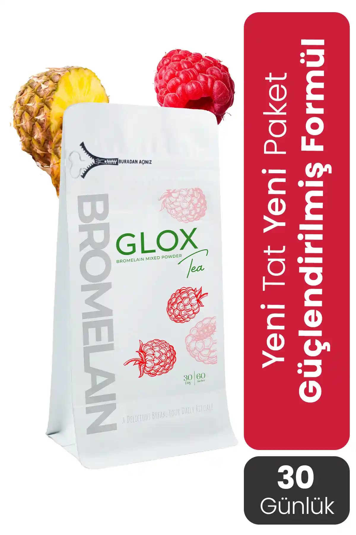 GLOX Tea Bromelain İçerikli Bitkisel Çay ile Metabolizma Düzenleme ve Kilo Kontrolü