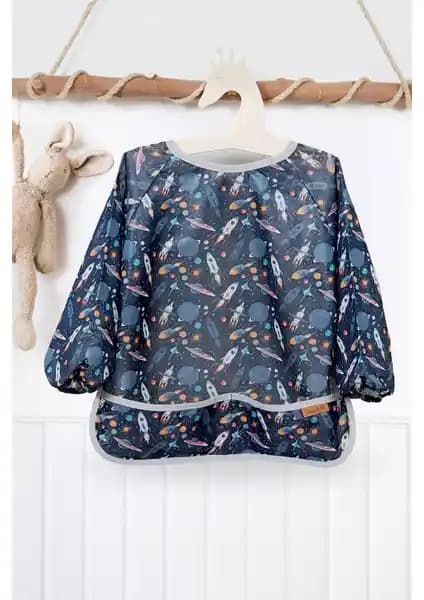 Hamur Proof Uzun Kollu Sıvı Geçirmez Çocuk Önlüğü 4-6 Yaş İçin Fonksiyonel Tasarım