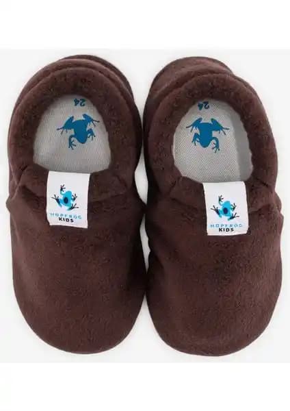Hopfrög Polar Fleece Kahve Barefoot Patik: Minik Ayaklar İçin Sıcak ve Sağlıklı Kışlık Seçenek