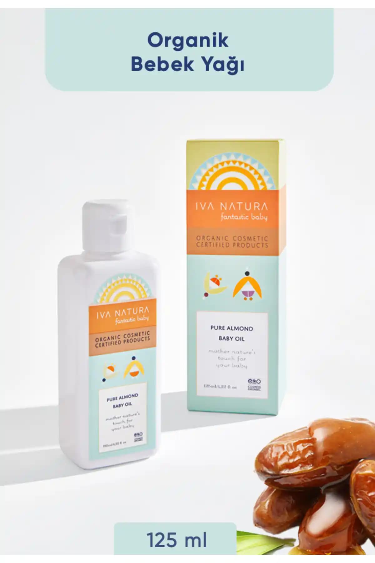 Iva Natura Organik Sertifikalı %100 Doğal Besleyici Bebek Yağı 125ml - Hassas Ciltler İçin