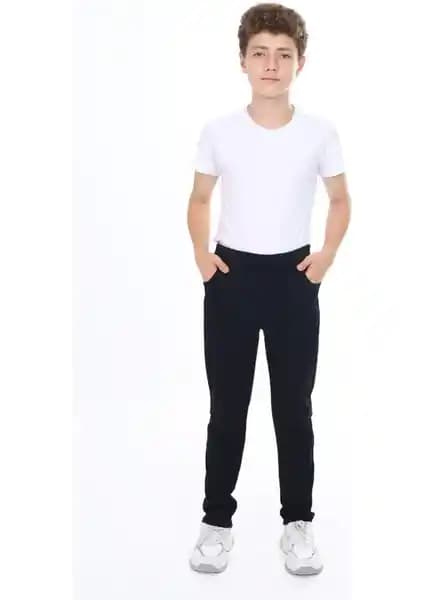 Kinderos Okul Pantolonu Beli Lastikli Kaşkorseli: Konforlu ve Şık Çocuk Giysisi