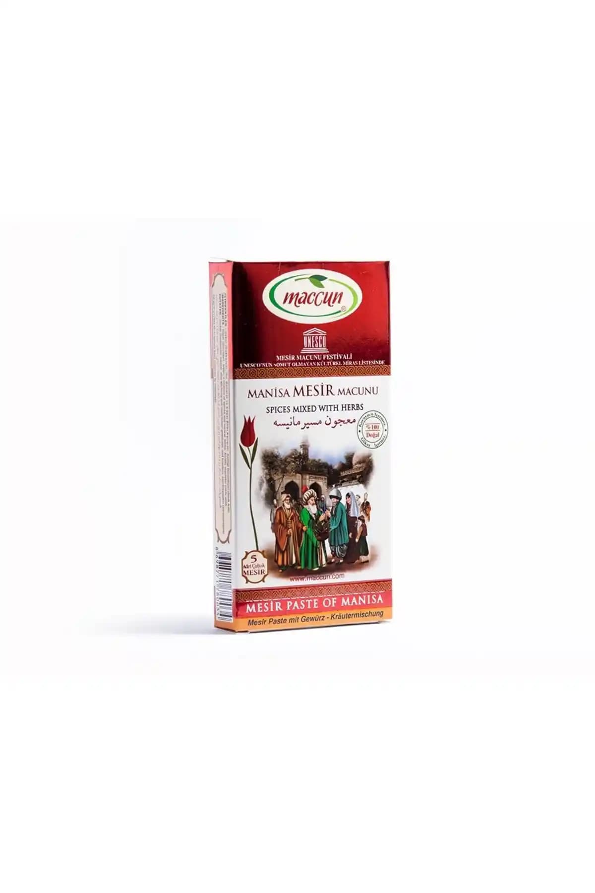Maccun Manisa Mesir Macunu: Geleneksel Türk Lezzeti ve Sağlık Destekçisi 5 Çubuk