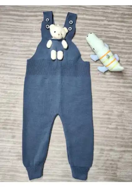 Meriç Bebe Ayarlanabilir Askılı Triko Salopet: Erkek Çocuklar İçin Konfor ve Şıklık