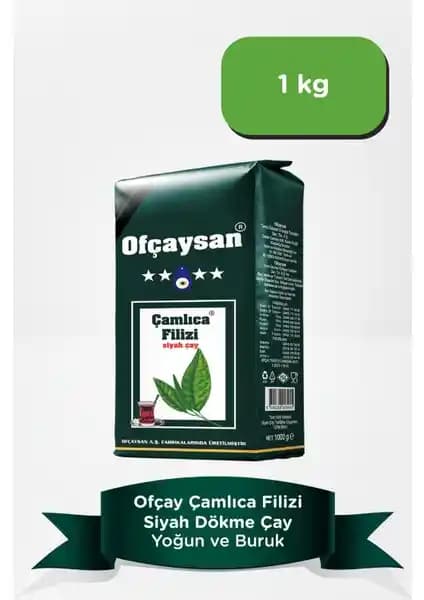 Ofçay San Çamlıca Filizi 1000gr Dökme Siyah Çay: Doğu Karadeniz'in Yoğun Aromalı Lezzeti