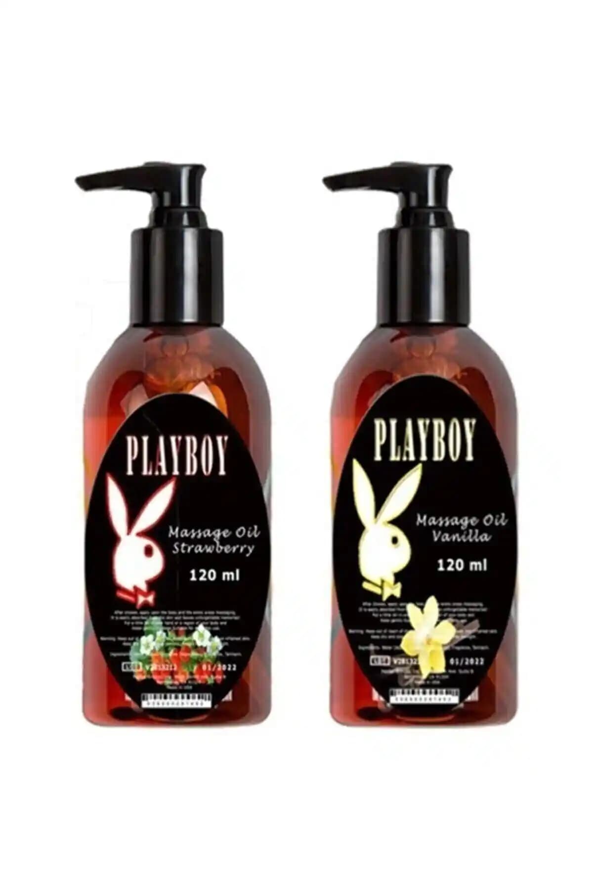 Playboy Erotik Vanilyalı Aromalı Vücut Masaj Yağı 120 ml - Cilt Dostu ve Rahatlatıcı