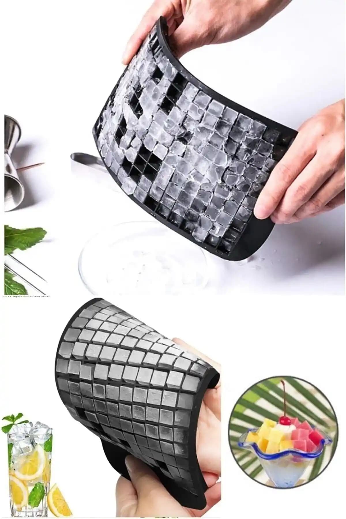 Seram Collection 160'lı Mini Küp Silikon Buzluk ile Pratik ve Dayanıklı Soğutma Çözümü