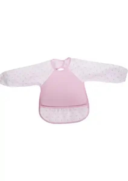 Sevi Bebe Eko Kollu Önlük Pembe: 0-4 Yaş Bebekler İçin Konforlu ve Fonksiyonel Koruma