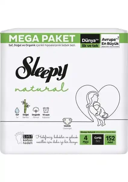 Sleepy Natural Cırtlı Bebek Bezi Mega ve Ultra Avantaj Paket 4 Numara Karşılaştırması