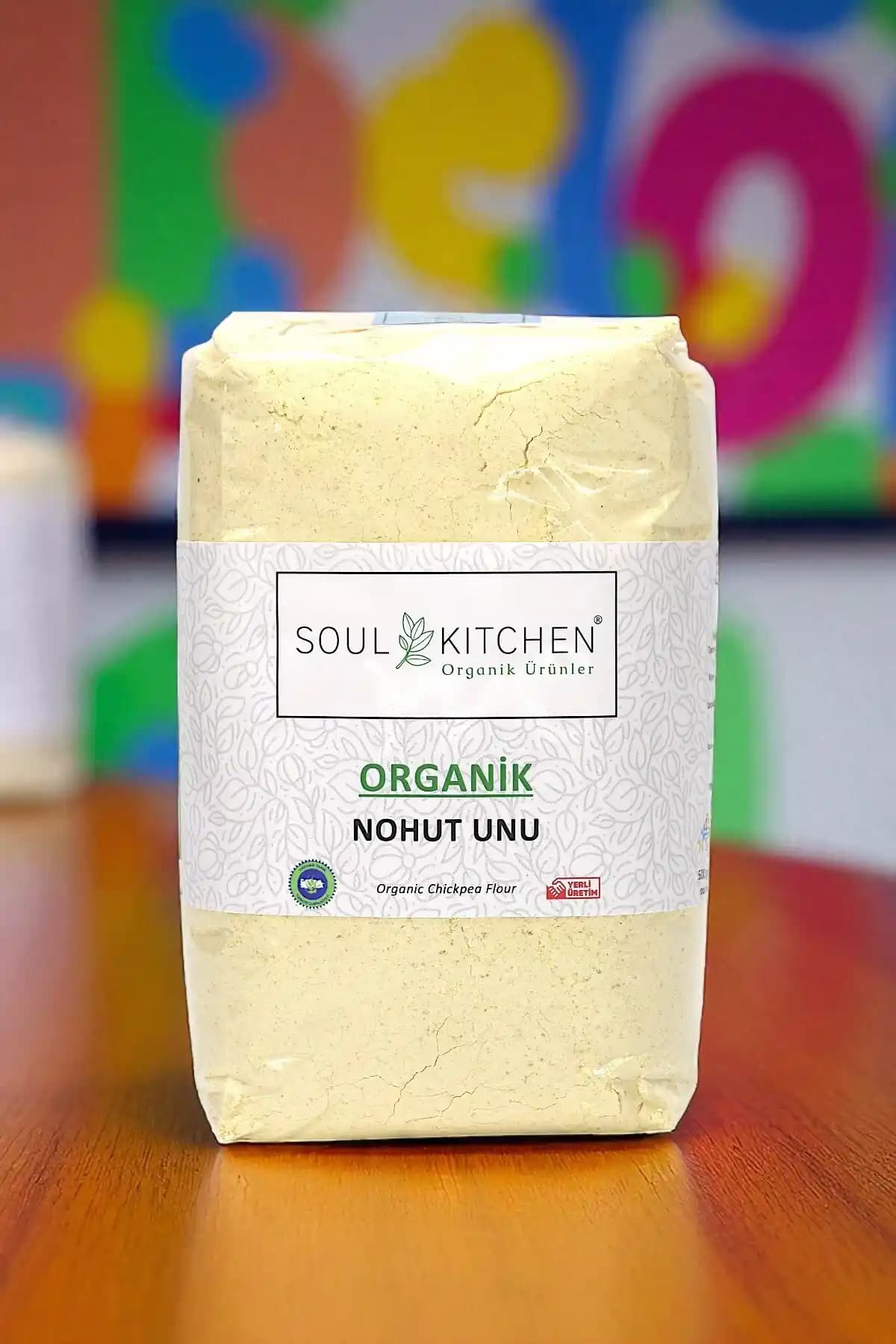 Soul Kitchen Organik Nohut Unu 500gr - Glutensiz, Yüksek Proteinli ve Doğal Un