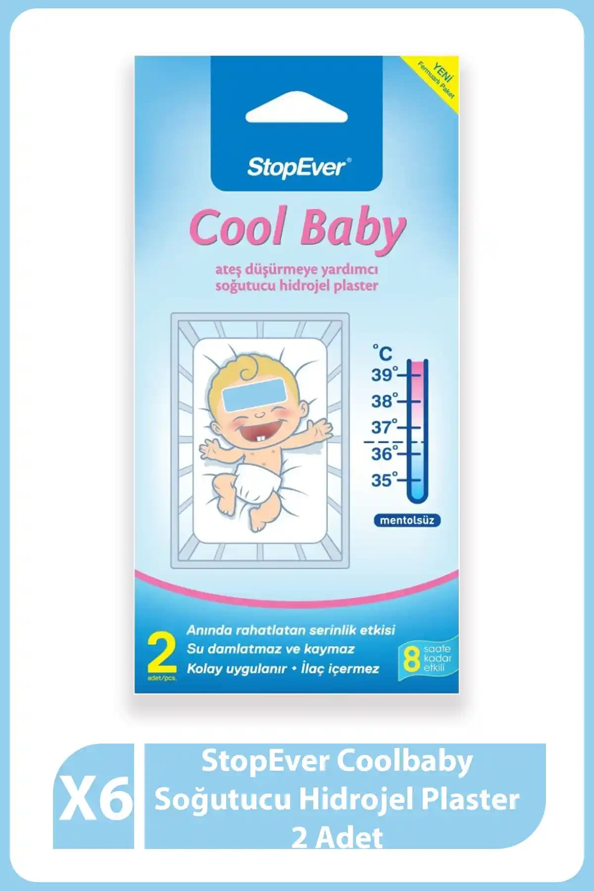 StopEver Cool Baby: Çocuklarda Uzun Süreli ve İlaçsız Ateş Düşürme Yardımcısı