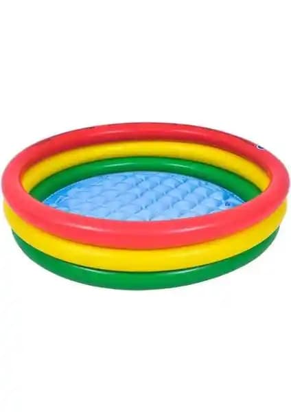 Sun Club 100x22 cm Poşetli Yuvarlak Çocuk Havuzu - Dayanıklı ve Renkli Yazlık Ürün