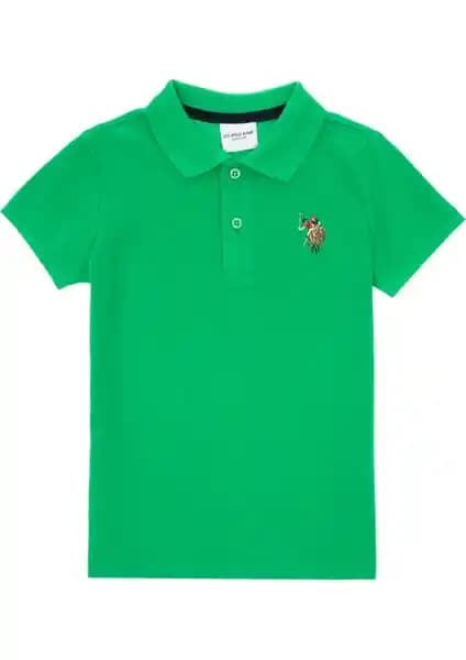 U.S. Polo Assn. Erkek Çocuk Elma Yeşili ve Nar Çiçeği Tişört Modelleri Karşılaştırması