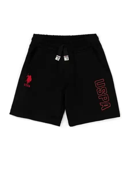 U.S. Polo Assn. Erkek Çocuk Siyah Örme Şort: Yazlık Rahatlık ve Dayanıklılık