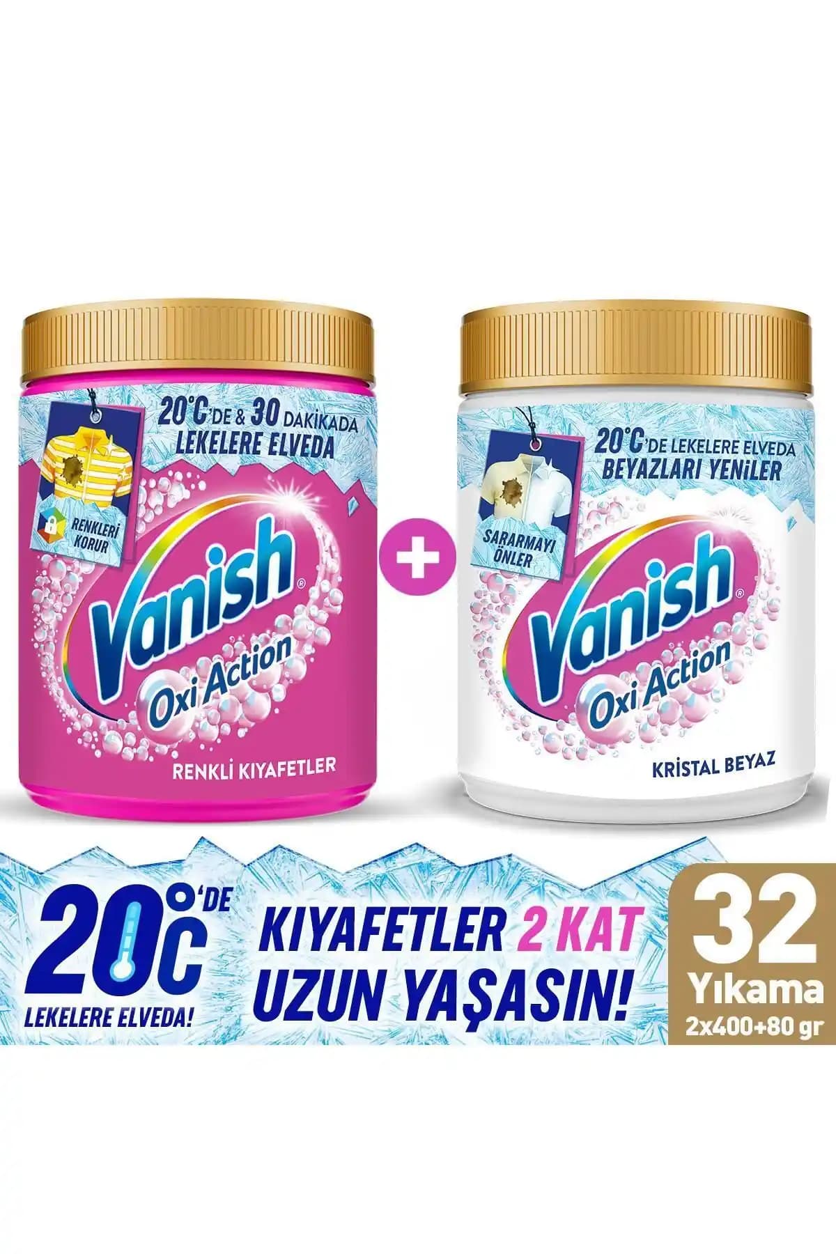 Vanish Oxi Action Toz Deterjan Güçlendirici ve Leke Çıkarıcı: Beyaz ve Renkli Çamaşırlara Etkili Temizlik