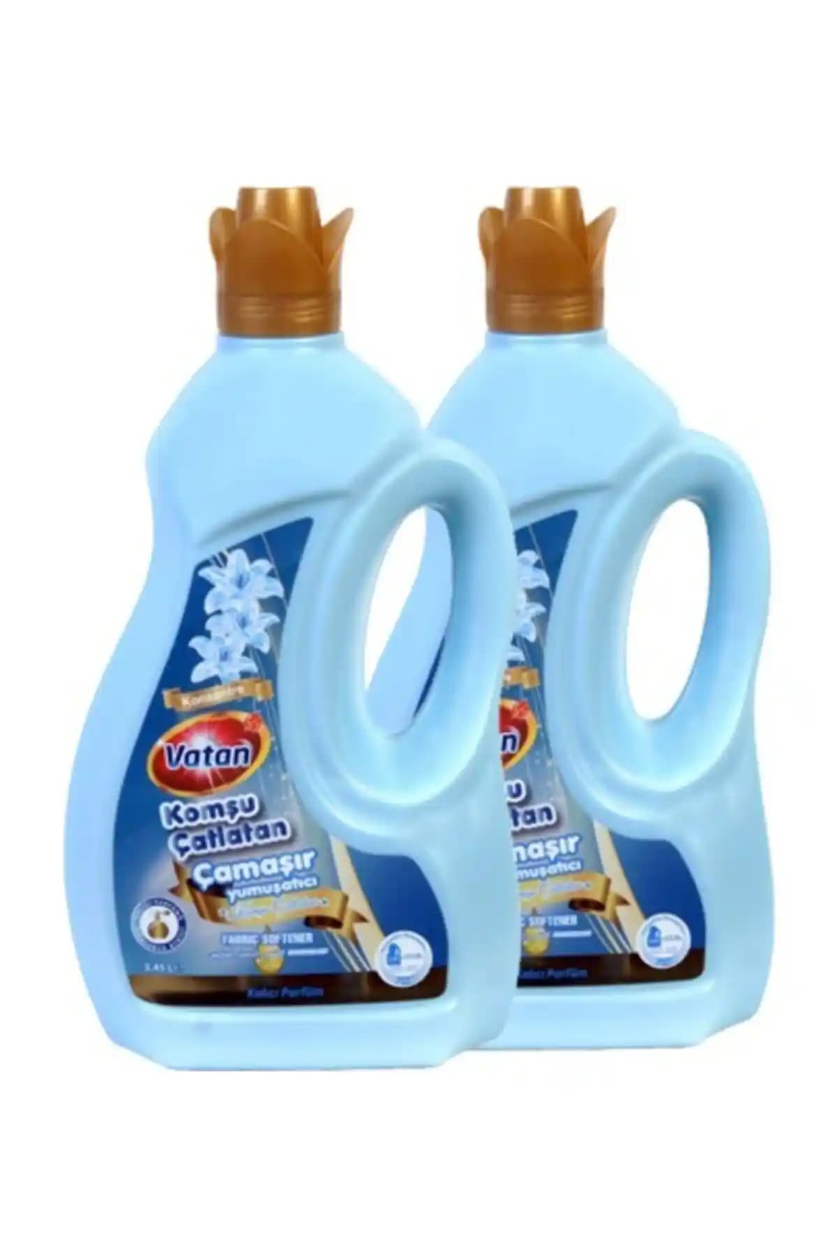 Vatan Yumuşatıcı Komşu Çatlatan Lilac 3,45 Lt X 2: Kalıcı Leylak Kokulu Organik Çamaşır Yumuşatıcı